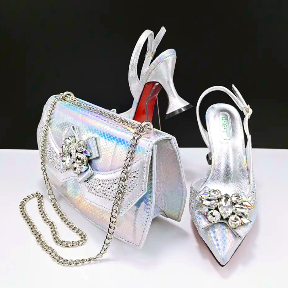 2024 Toe High Heels And Fine Handbags